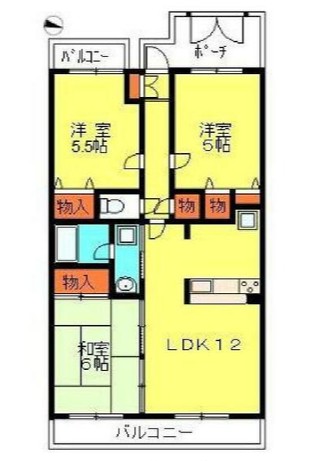 ライオンズマンション川口ブリーズコートの間取り