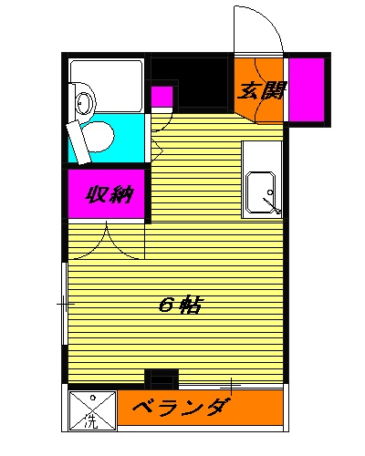 服部ハイツの間取り