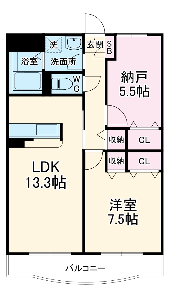 グレースヒル鳥取の間取り