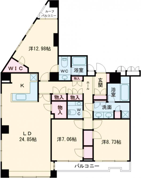 LaSante池田山の間取り