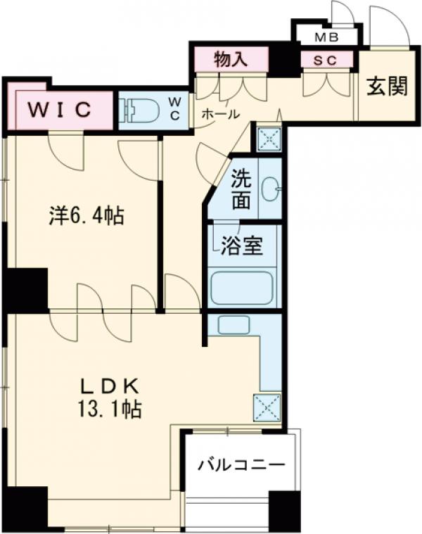 LaSante池田山の間取り