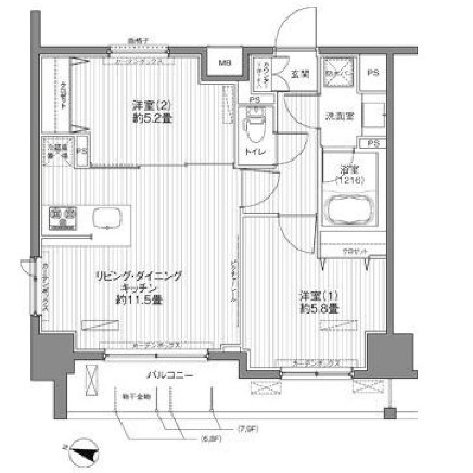 センテニアル王子神谷の間取り
