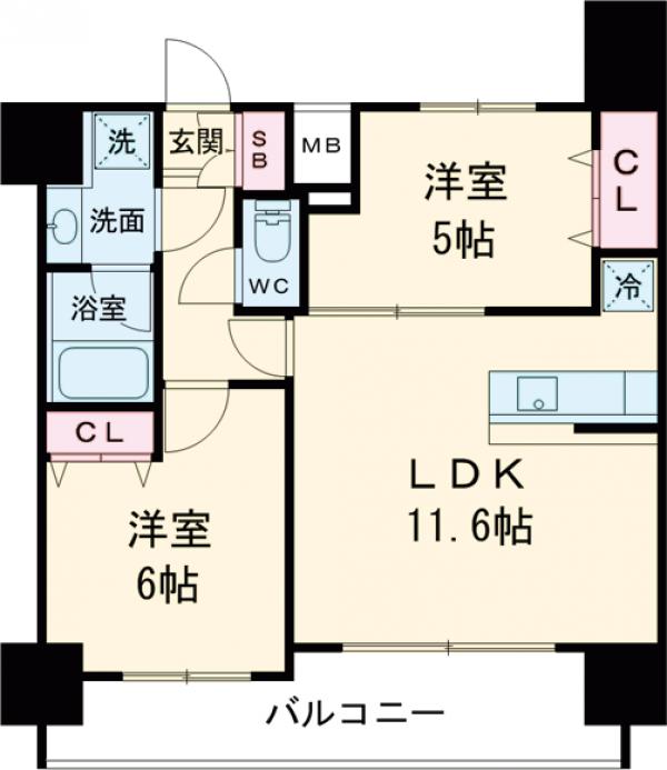 センテニアル王子神谷の間取り