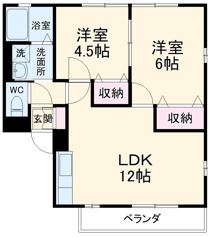 シャルムWの間取り