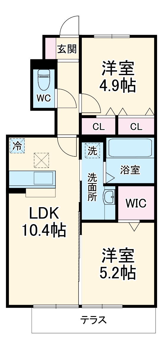 ヴィラ楓の間取り