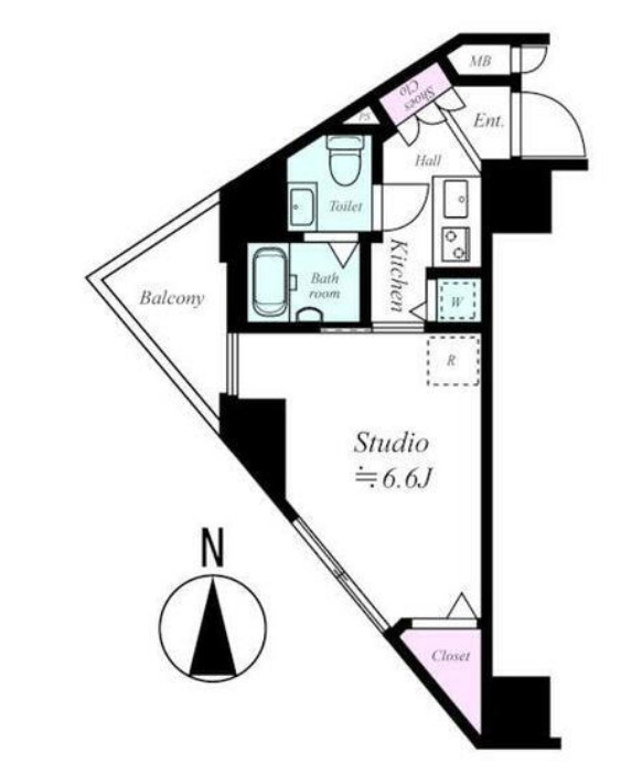 ガーラ・シティ王子の間取り