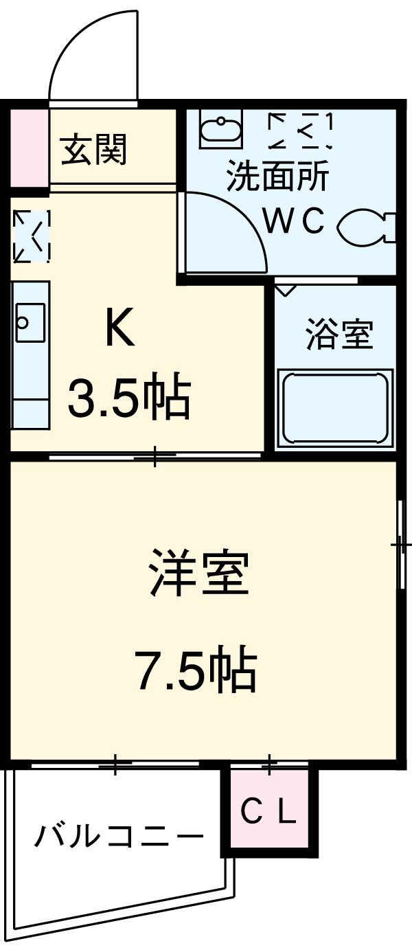 ドルフ東雪谷の間取り