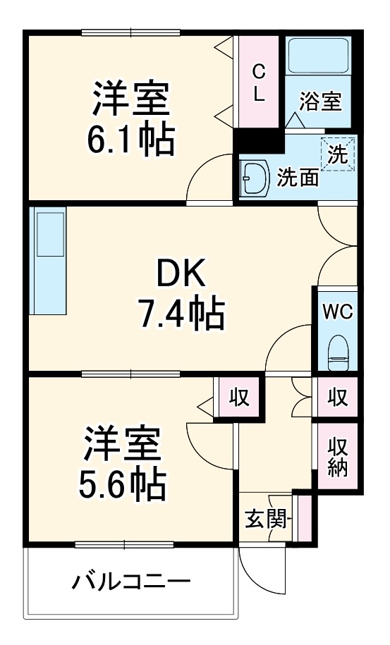 ボーノAの間取り