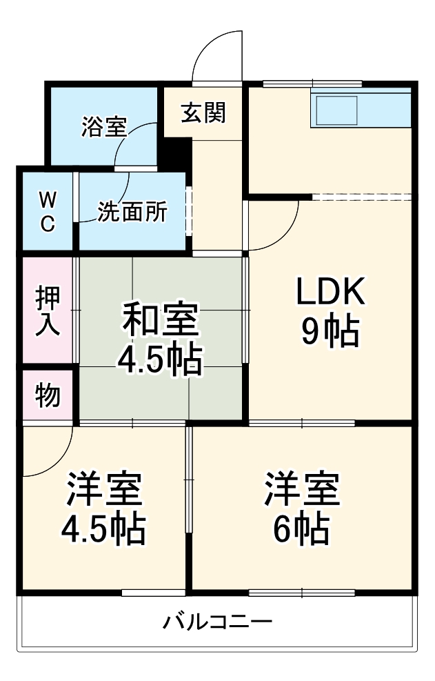シャトー成田Ⅰの間取り