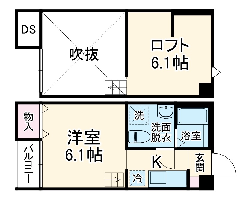 Gluck 大宮公園の間取り