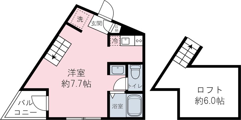 ラルク アン デエスの間取り