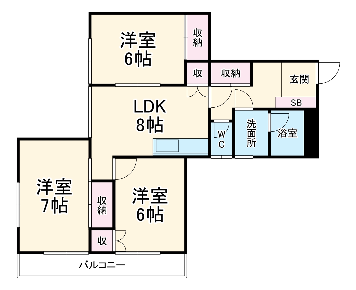リアライズ春日町の間取り