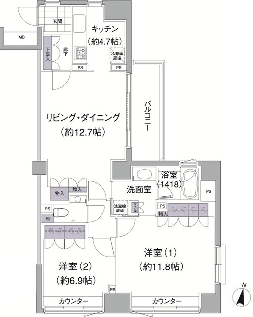 アビティ目黒の間取り