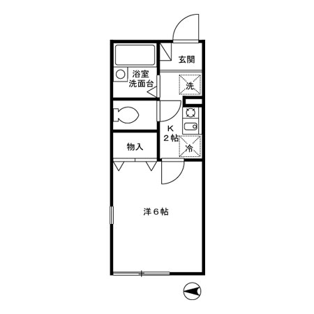 アムール壱番館の間取り