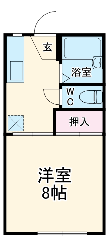 プチフラットの間取り