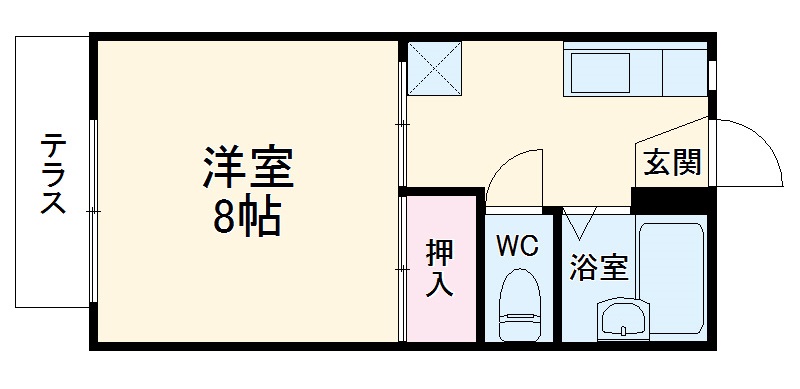 プチフラットの間取り