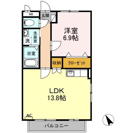 ヨーロピアンシャレー東新煉瓦の家の間取り