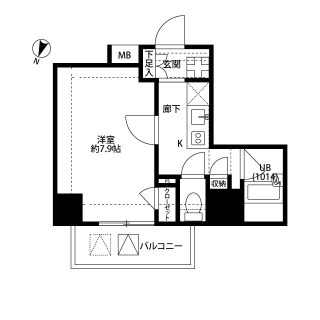 プレール・ドゥーク赤羽の間取り
