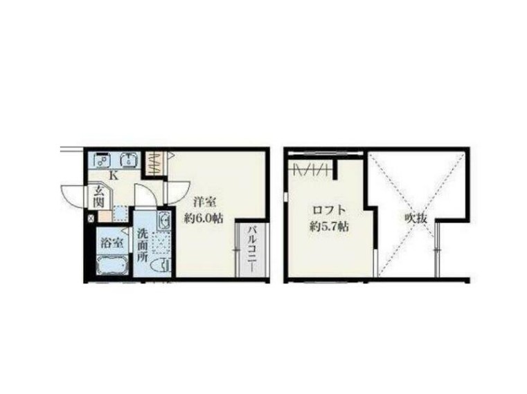 フェイストハイツ大和田の間取り