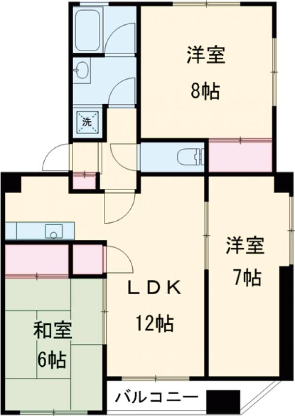 グランディール志芳の間取り