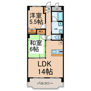 ルミエール成田の間取り