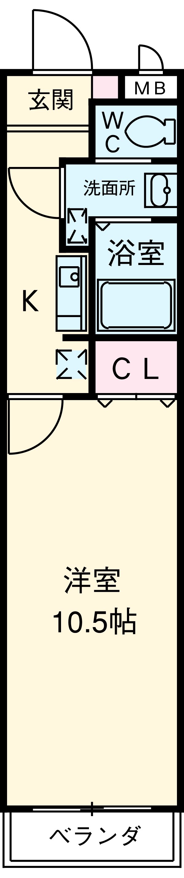 メゾンセラータ平芝の間取り