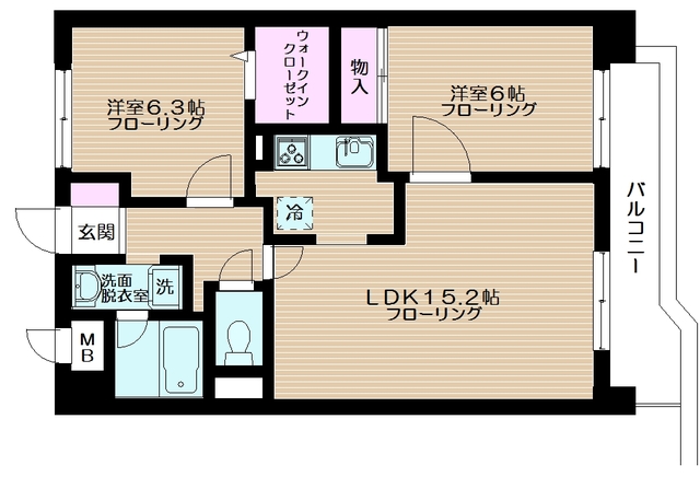クレスト王子Ⅰの間取り