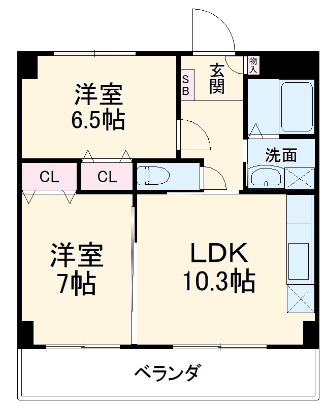 グランド左右木の間取り