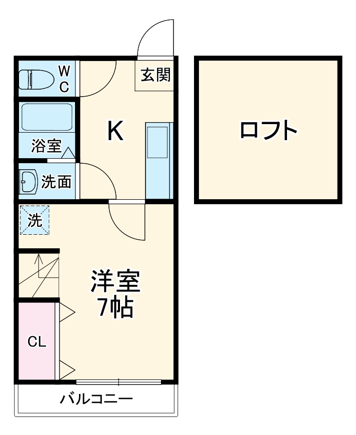 Ｆｏｎｔａｎａ　Ｅａｓｔの間取り