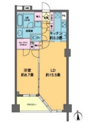 カスタリア高輪の間取り
