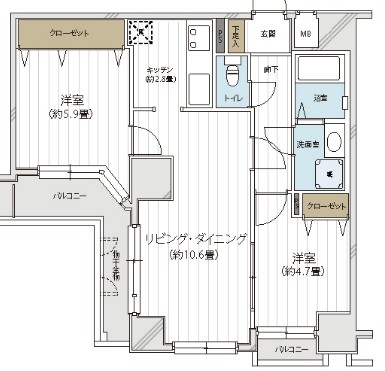 ドムール南馬込の間取り