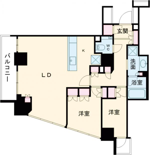 品川タワーレジデンスの間取り