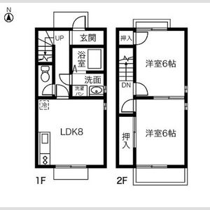 DUPLEX国王61Bの間取り