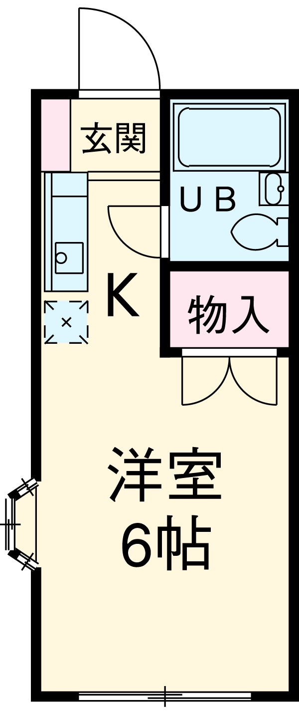 ハウス弦巻の間取り