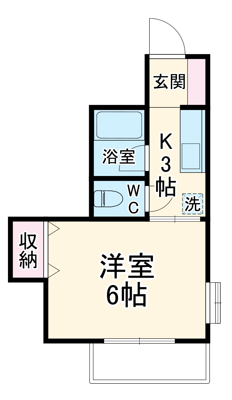 上大槻ハイツの間取り