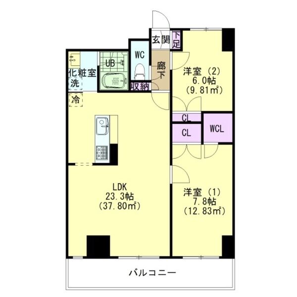 Casa ELEVATO Ⅱの間取り