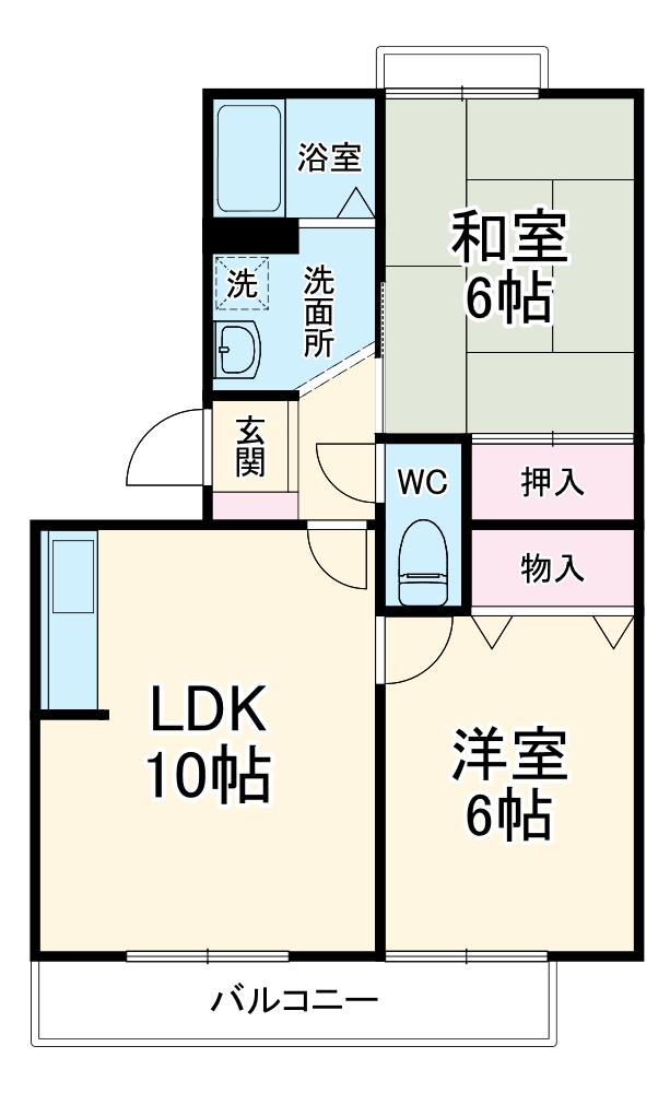 プリムヴェール 壱番館の間取り