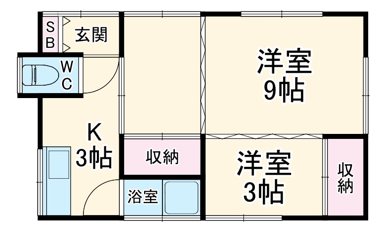 根岸様貸家の間取り