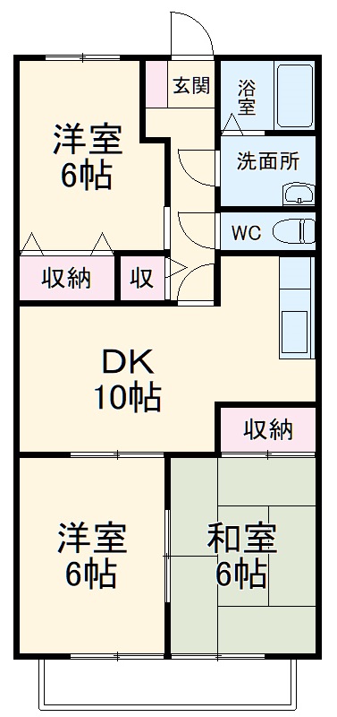ビラージュYS Aの間取り