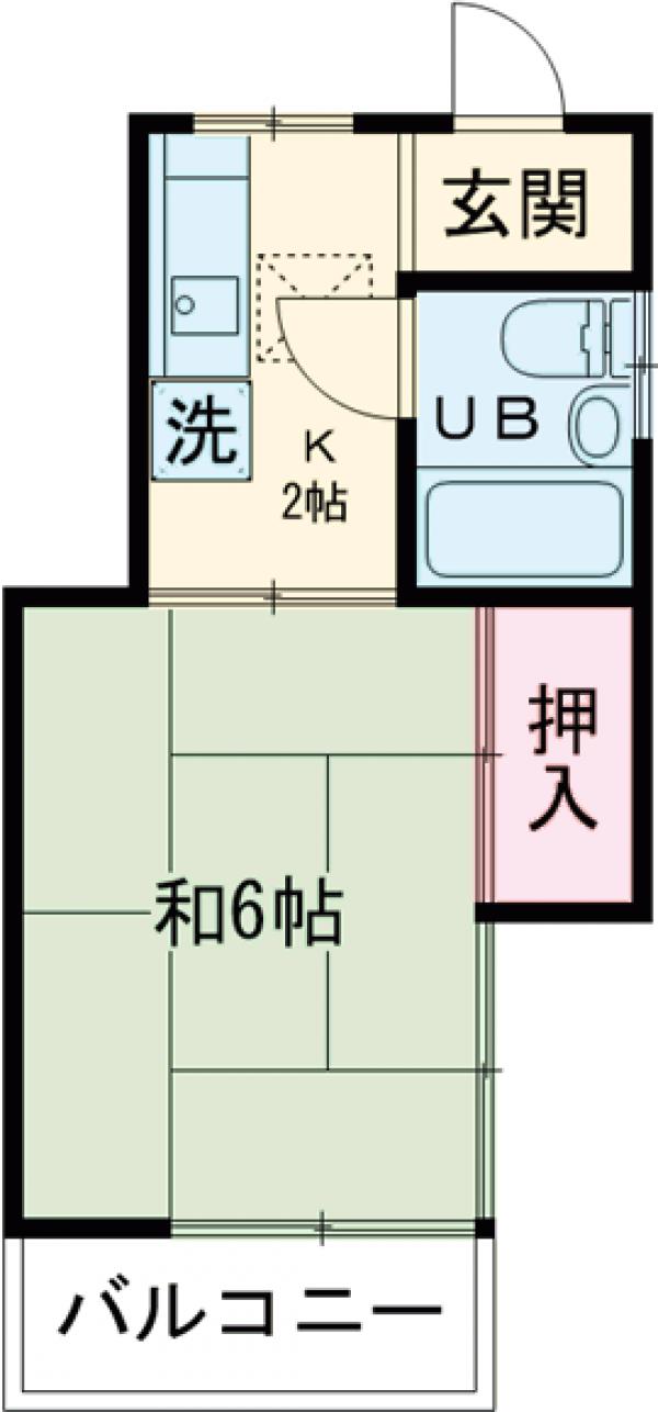 コゴシハイツの間取り