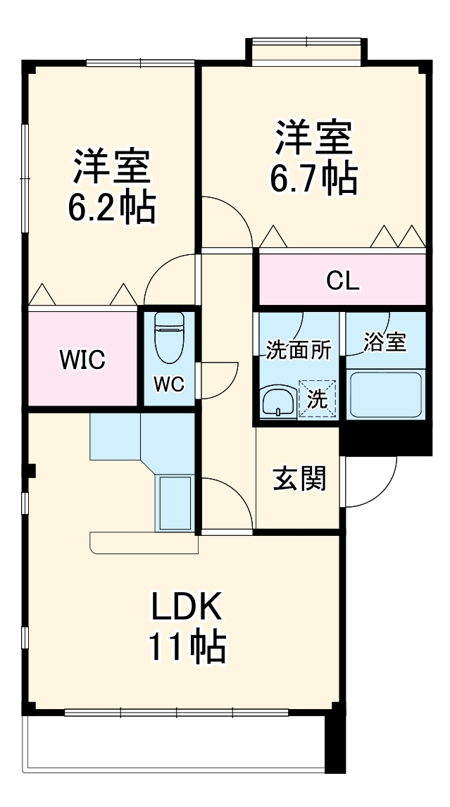 Town K Ⅱの間取り