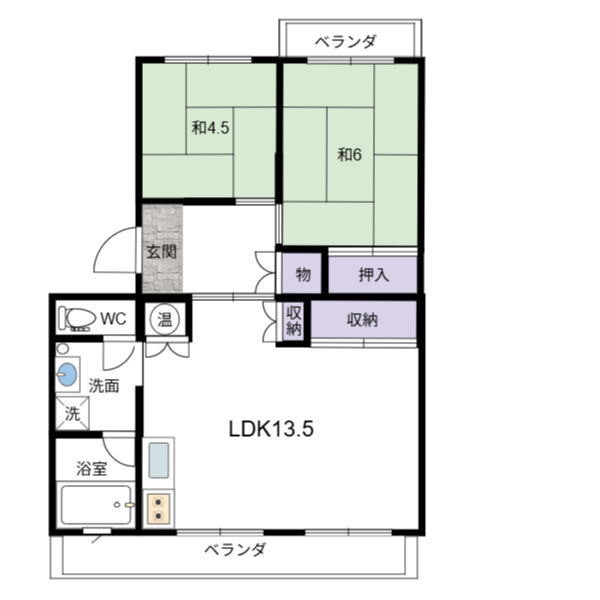 クリーンハイツ61の間取り