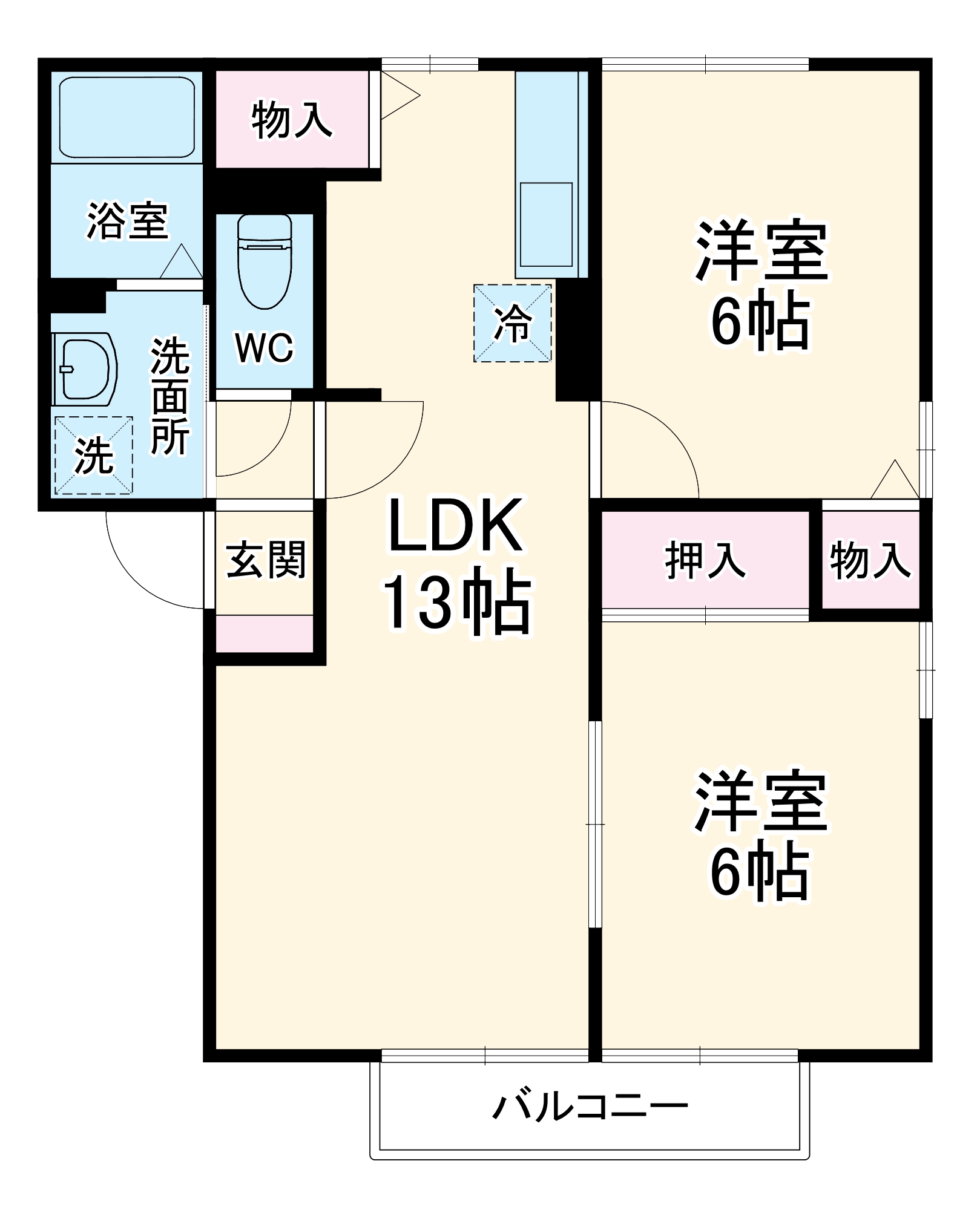 フォンテーヌAの間取り
