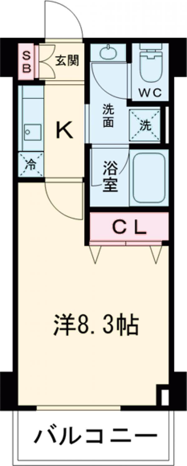 赤羽西の完工年月(2013年10月)築の賃貸マンションの間取り