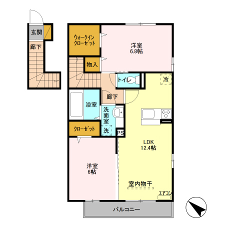 La・Luce Keyaki Aの間取り