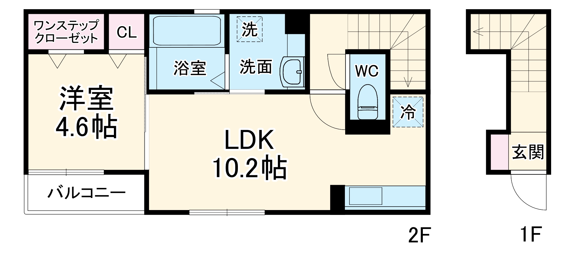 リリーグランジュ大宮Ⅱの間取り