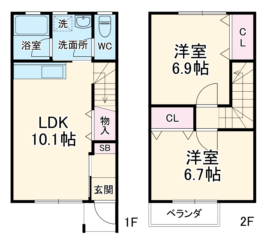 ミモザMIの間取り