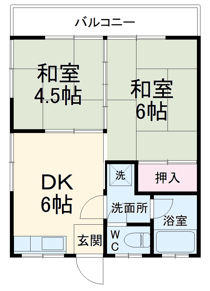 ニューこがねハイツの間取り