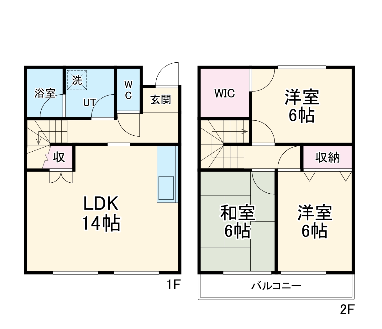 スマイルＭ＆Ｅ　西館・W-2号室の間取り