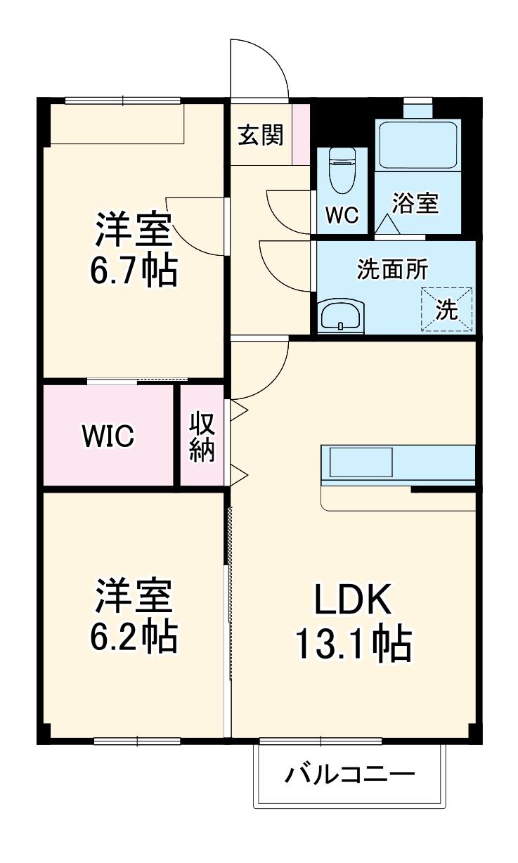 Preciaus One弐番館の間取り